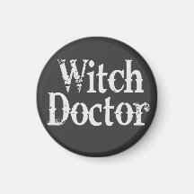 Witch Doctor Fridge Magnet