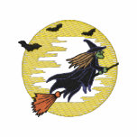 Witch embroidered shirts