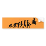 Witch Evolution bumper stickers