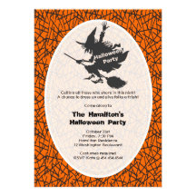 Witch Halloween Party Invitation