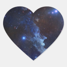 Witch Head Nebula Blue Space Stickers