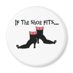 Witch If the Shoe Fits magnets