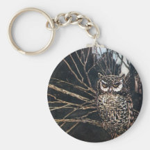 Witch in Owl Form Key Chain