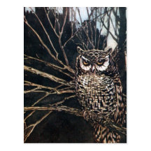 Witch in Owl Form Post Card