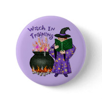 Witch in Training Pinback Buttons