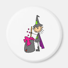 Witch Making Brew Refrigerator Magnet