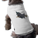 Witch on a broom pet clothing