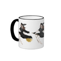 Witch on a Broomstick Coffee Mug