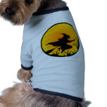 Witch On Broom pet clothing