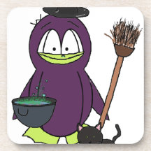 Witch Penguin Coasters