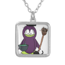 Witch Penguin Pendant