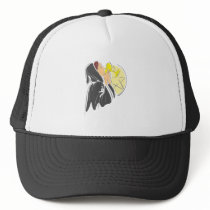 Witch & Pentacle Moon Mesh Hats