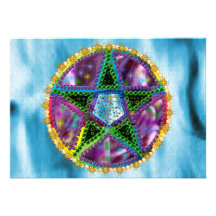 Witch Pentagram Personalised Announcement