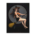 Witch Pin-up Postcard