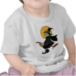 Witch Rides Vaccum t-shirts