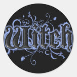 Witch Round Sticker