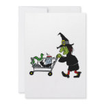 Witch shopping for supplies invitations