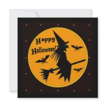 Witch Template Halloween Card