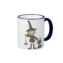 Witch with Black Cat Mug