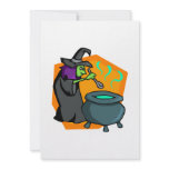 Witch with cauldron invitations