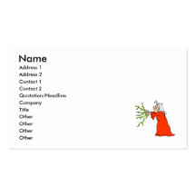 Witch with Lightening Business Card Templates