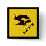 Witch Zone Sign - Metric Pinback Buttons