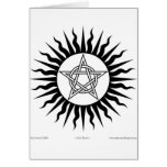 Witchcraft: Sun Burst; Pentagram circle cards