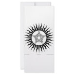 Witchcraft: Sun Burst; Pentagram circle rack cards