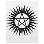 Witchcraft: Sun burst: Pentegram flyers