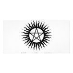 Witchcraft: Sun burst: Pentegram photo cards