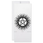 Witchcraft: Sun burst: Pentegram rack cards