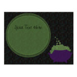 witches cauldron bublle card postcards