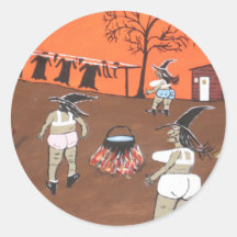 Witches Wash Day Stickers