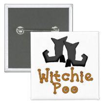 Witchie Poo T-shirts and Gifts Pinback Button