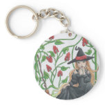 Witch's Broom Key Chain