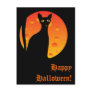 witch's cat&moon_card post cards
