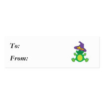 witchy goofkins froggy frog business cards