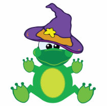 witchy goofkins froggy frog photo sculptures