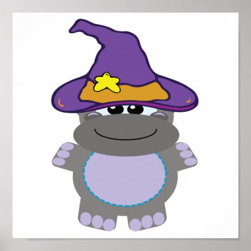 witchy goofkins hippo print