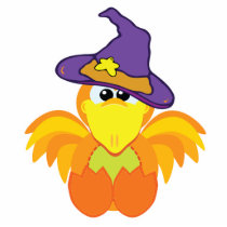 witchy goofkins orange bird photo sculpture