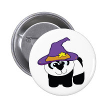 witchy goofkins panda bear button