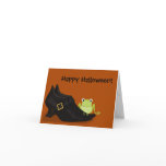 Witchy Halloween Custom Greeting Card