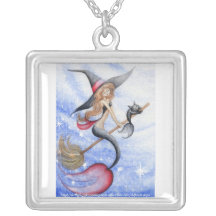 Witchy Mermaid & Merkitty Pendant
