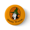 Witchy Woman Cartoon Style buttons