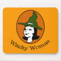 Witchy Woman Cartoon Style mousepads