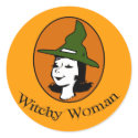 Witchy Woman Cartoon Style stickers