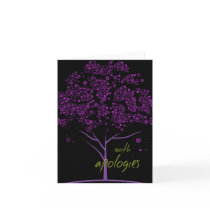 With apologies greeting card