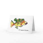 With appreciOCEAN Cute Boxfish Thank You card