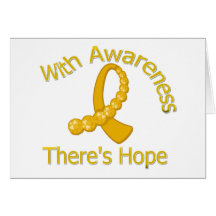 With Awareness There's Hope Appendix Cancer Greeting Cards