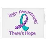With Awareness There's Hope Domestic Violence Greeting Card